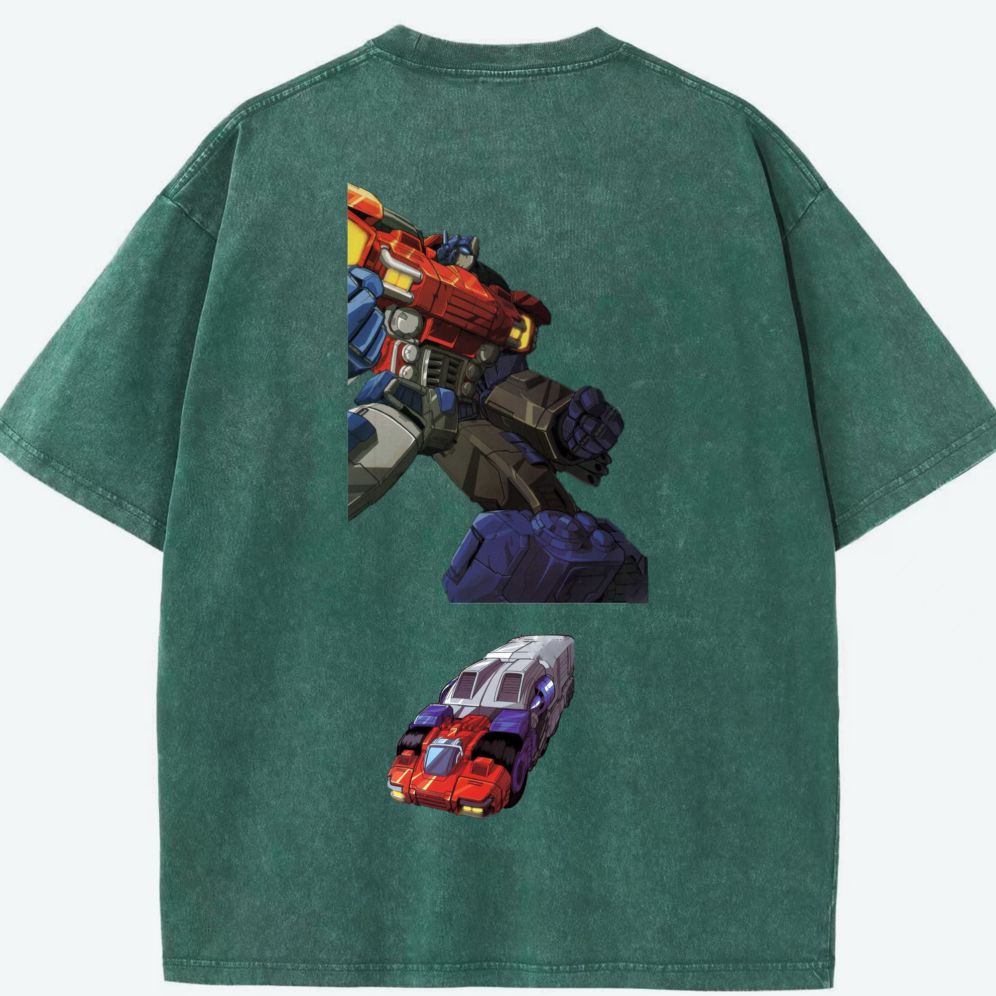 （画像用）  綿100% ヴィンテージ風 半袖Tシャツ（背面プリント）